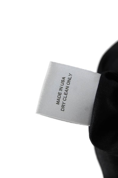 Mason Womens Mini Shift Dress Black 100% Silk Sleeveless Designer Size 6