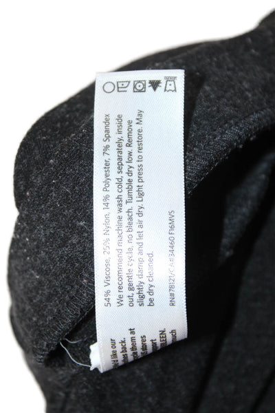 Eileen Fisher Womens Black Cropped Ankle Pants Viscose Blend Size M