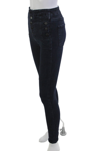 J Brand Women Skinny Jeans Dark Blue Mid Rise 26 Inseam Size 24