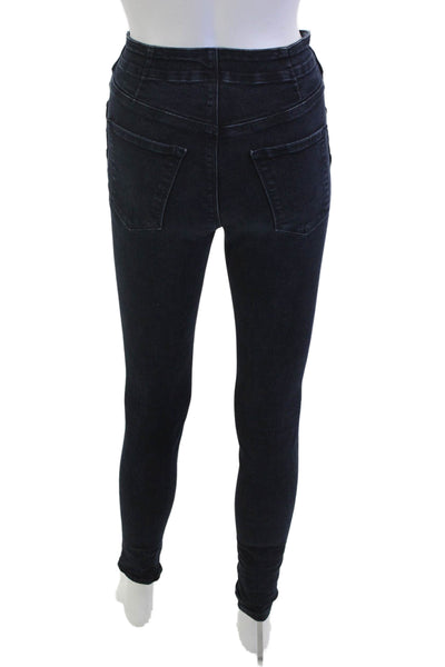 J Brand Women Skinny Jeans Dark Blue Mid Rise 26 Inseam Size 24