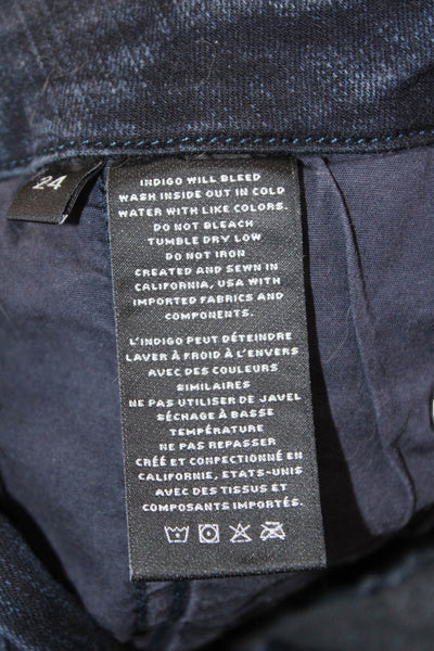 J Brand Women Skinny Jeans Dark Blue Mid Rise 26 Inseam Size 24