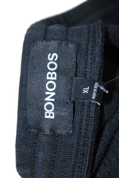 Bonobos Mens Black Jogger Sweatpants Drawstring Cotton Blend Size XL