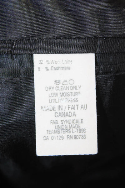 Lauren Ralph Lauren Mens Classic Black Wool Cashmere Suit Jacket Button Size 42