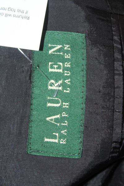 Lauren Ralph Lauren Mens Classic Black Wool Cashmere Suit Jacket Button Size 42