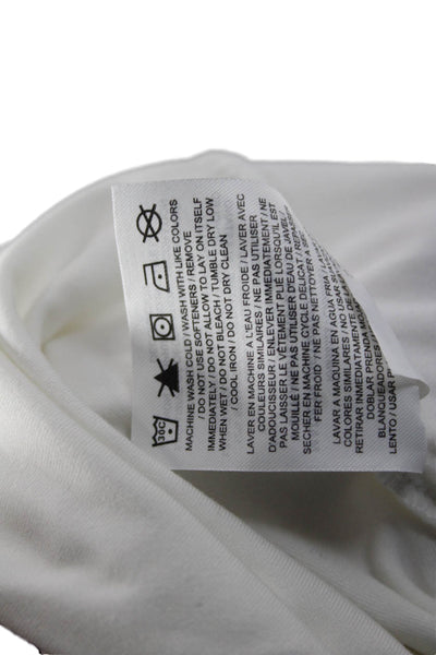 Nike Womens Basic White V-Neck 3/4 Sleeve T-Shirt Size M