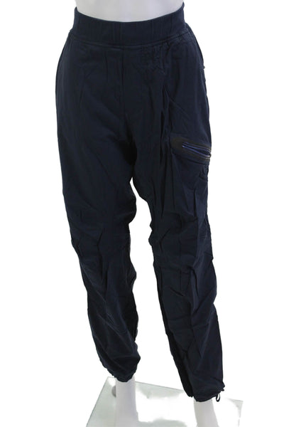 Lululemon Mens Cargo Jogger Pants Dark Blue Drawstring Polyester Blend Size M