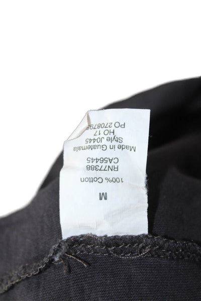 J Crew Mens Black V-Neck 100% Cotton Short Sleeve T-Shirt Size M