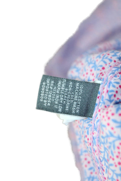 Bonobos Mens Cotton Collared Botanical Print Button Down Shirt Pink Size M