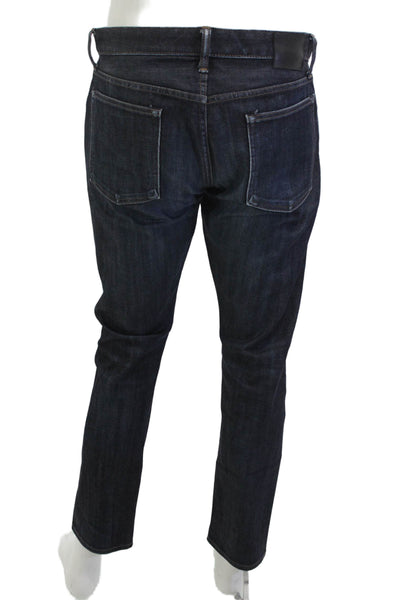 Bonobos Mens Straight Jeans Dark Blue Button Closure 98% Cotton Size 32