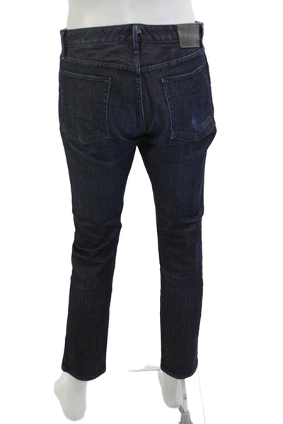 Bonobos Mens Dark Blue Ankle Cropped Jeans Size 32