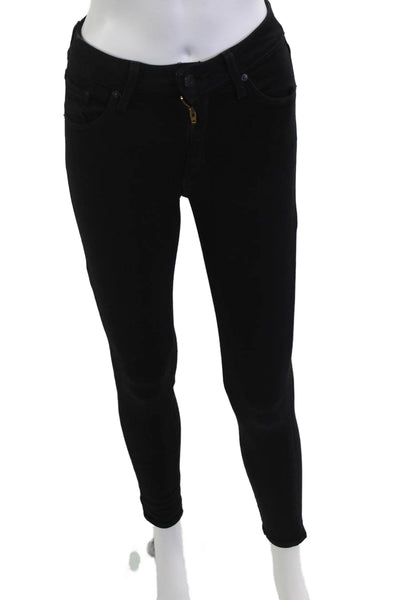 Just Black Denim Women Skinny Jegging High Rise Black Size 24