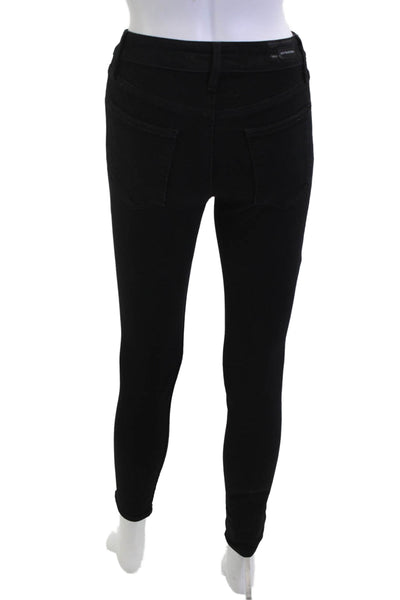 Just Black Denim Women Skinny Jegging High Rise Black Size 24