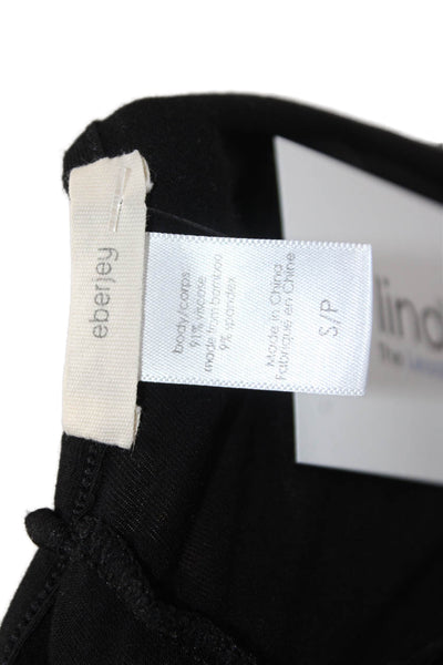 Eberjey Womens Jumpsuit Black Scoop Neck Sleeveless Viscose Spandex Size S