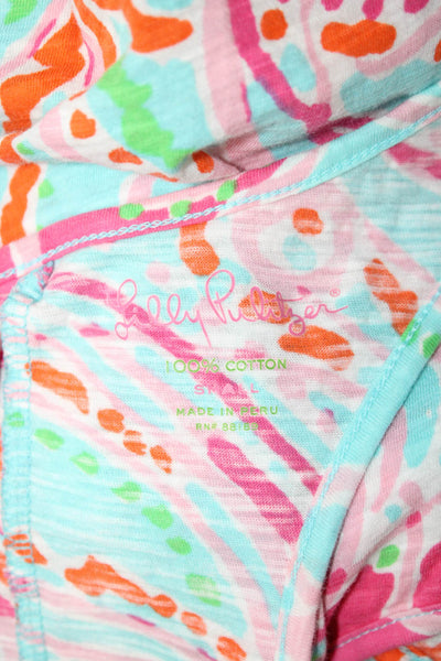 Lilly Pulitzer Women Light Blue Sleeveless Tank Sundress Knee Length Size S