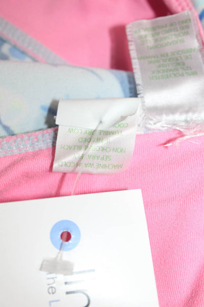 Lilly Pulitzer Women Blue Floral Capri Leggings Size M
