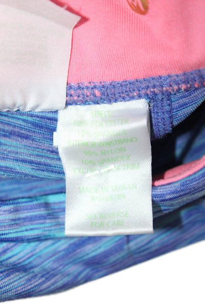 Lilly Pulitzer Womens Blue Capri Leggings Size M