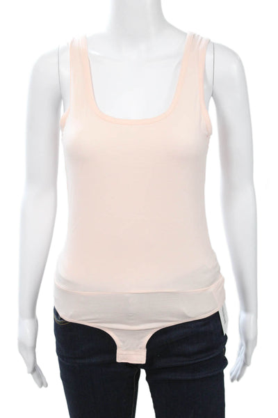 J Crew Womens Sleeveless Square Neck Bodysuit Pink Size S