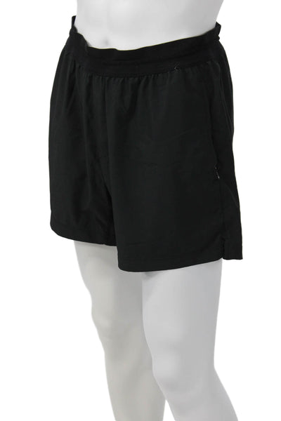 Rhone Mens Sweat Shorts Black Nylon Blend Size L