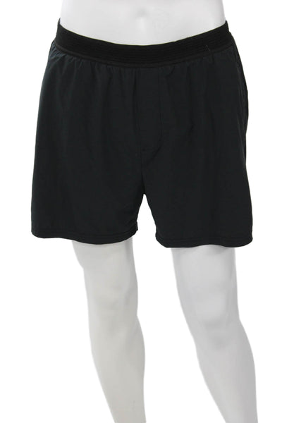 Rhone Mens Sweat Shorts Black Athletic 86% Recycled Poly 14% Elastane Size L