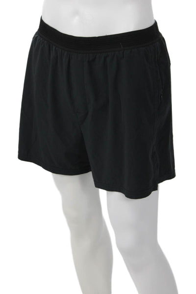 Rhone Mens Sweat Shorts Black Athletic 86% Recycled Poly 14% Elastane Size L