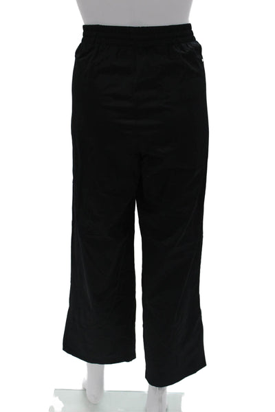Adidas Mens Windbreaker Pants Black Striped Polyester Sports Size M