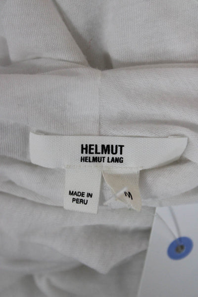 Helmut Helmut Lang Women Sleeveless White Tunic Cotton Blend Size M