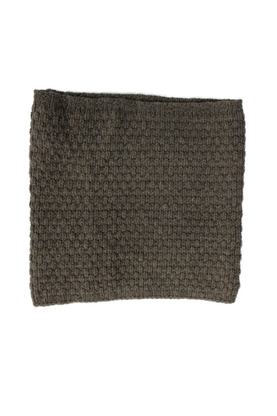 Portolano Womens Wool Blend Knitted Neck Scarf Brown Size 15"X15"