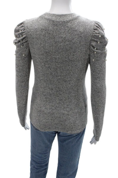 Zara Unisex Gray Pullover Crewneck Long Sleeve Viscose Blend Size S