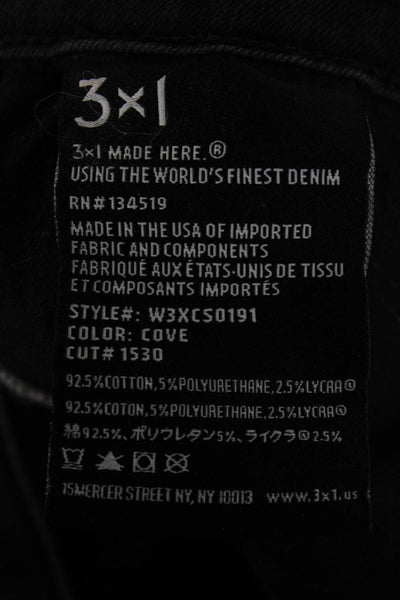 3x1 NYC Women Skinny Jeans Black High Rise Inseam 30 Size 29