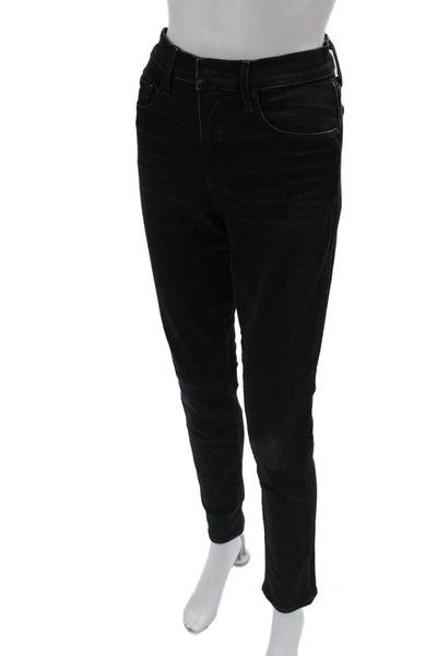 Vince Womens Black Skinny Tapered 90s Jeans High Rise Cotton Blend Size 28