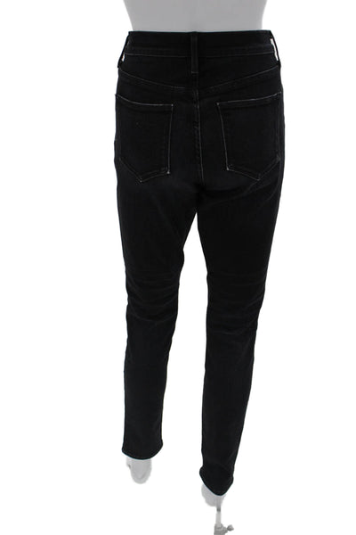 Vince Womens Black Skinny Tapered 90s Jeans High Rise Cotton Blend Size 28