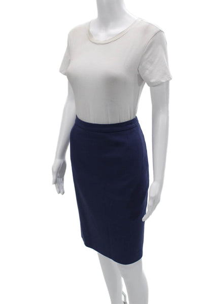 Boss Hugo Boss Women Dark Blue Straight Pencil Skirt Size 6