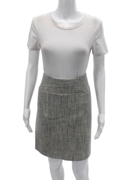 Lavia 18 Womens Straight Pencil Skirt Gray Mini Size 42