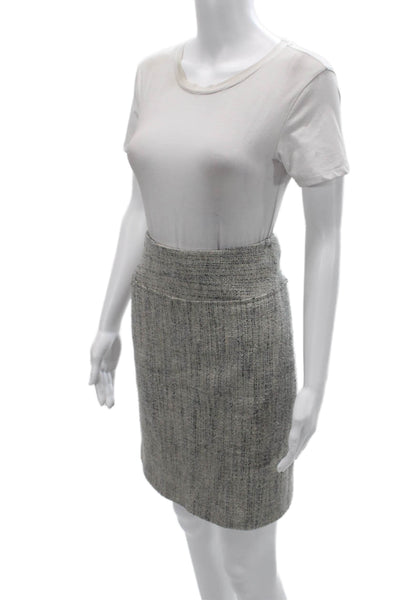 Lavia 18 Womens Straight Pencil Skirt Gray Mini Size 42