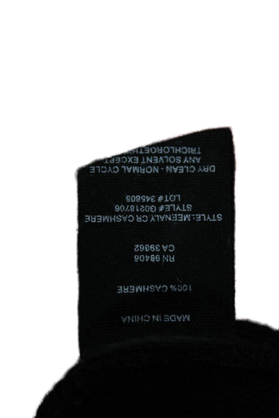 Theory Unisex Black Cashmere Sleeveless Crew Neck Pullover Sweater Size S