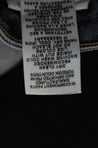 Joes Womens Boyfriend Cropped Blue Mid Rise Jeans Inseam 26 Size 28