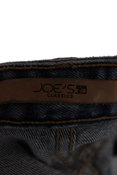 Joes Womens Boyfriend Cropped Blue Mid Rise Jeans Inseam 26 Size 28