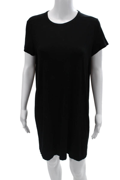 Eileen Fisher Women T-Shirt Dress Black Short Sleeve Size S