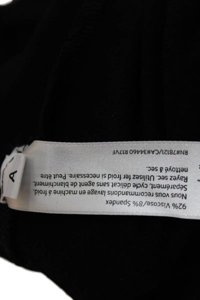 Eileen Fisher Women T-Shirt Dress Black Short Sleeve Size S