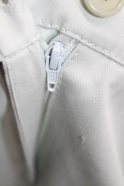 Akris Unisex Bermuda Chino Shorts Light Blue 98% Cotton 2% Elastane Size 12