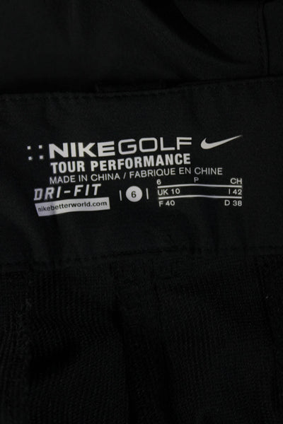 Nike Womens Ankle Dress Pants Black Petite Size 6