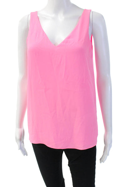 Lilly Pulitzer Womens V Neck Sleeveless Camisole Pink Size XS