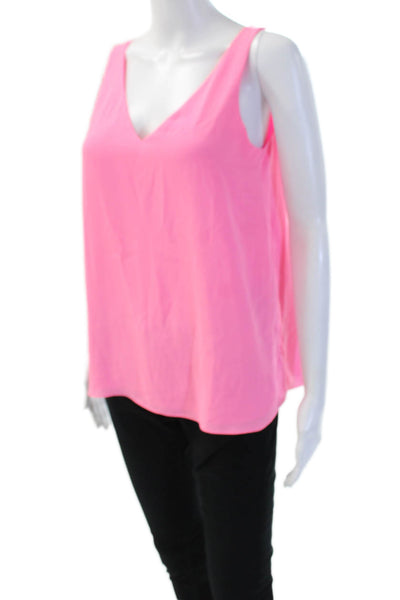 Lilly Pulitzer Womens V Neck Sleeveless Camisole Pink Size XS