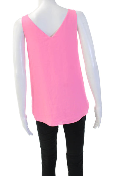 Lilly Pulitzer Womens V Neck Sleeveless Camisole Pink Size XS