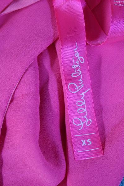 Lilly Pulitzer Womens V Neck Sleeveless Camisole Pink Size XS