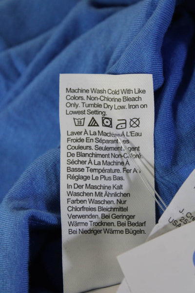 J Crew Women Jersey Tank Blue Round Neck Modal Elastane Size XS