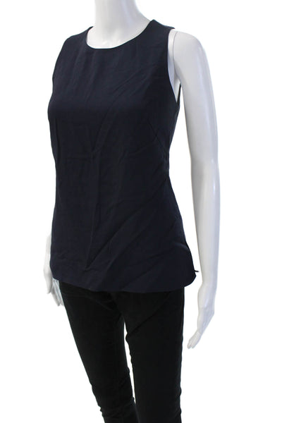 Kobi Halperin Womens Basic Dark Blue Sleeveless Tank Viscose Stretch Size XS