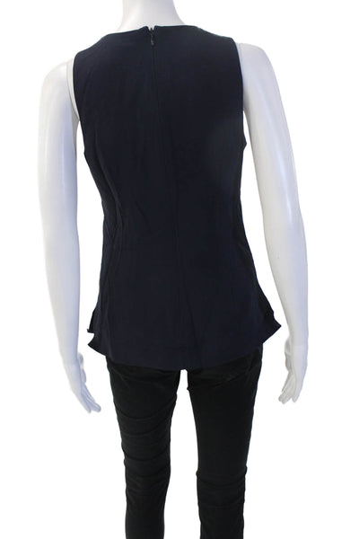 Kobi Halperin Womens Basic Dark Blue Sleeveless Tank Viscose Stretch Size XS