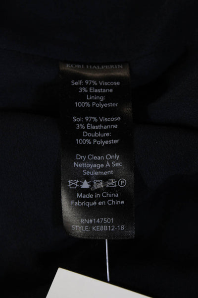Kobi Halperin Womens Basic Dark Blue Sleeveless Tank Viscose Stretch Size XS