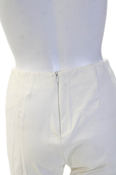 Rag & Bone Women Ankle Dress Pants White Zip Cotton Elastane Size 2